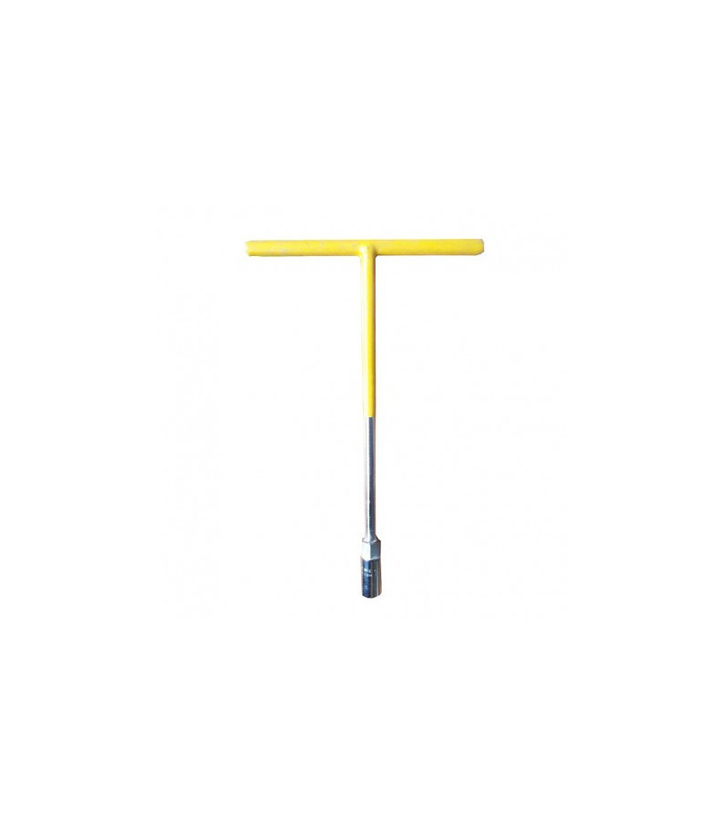 آچار و دسته بکس تی T صلیبی سایز 13mm دسته دار بلند YELLOW مدل H1114