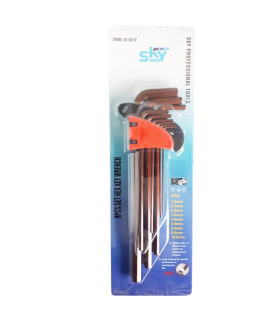 آچار آلن بلند شش گوش L شکل 9عددی اسکایSKY مدل ST-9212