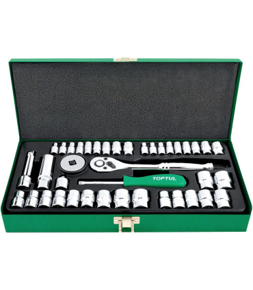 جعبه بکس 40 پارچه 1/4-3/8 تاپ تول TOPTUL مدل D4002