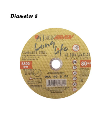 صفحه برش استیل بر سایز 8 LUCAABRASIV