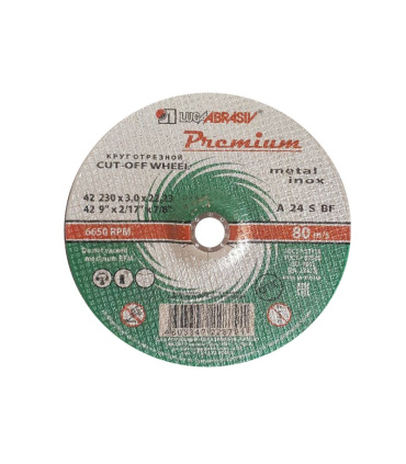 صفحه برش سنگ فلز سایز 10 LUCAABRASIV