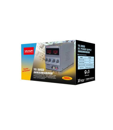 منبع تغذیه دیجیتال 0 تا 30 ولت 5 آمپر YAXUN مدل YX-305D