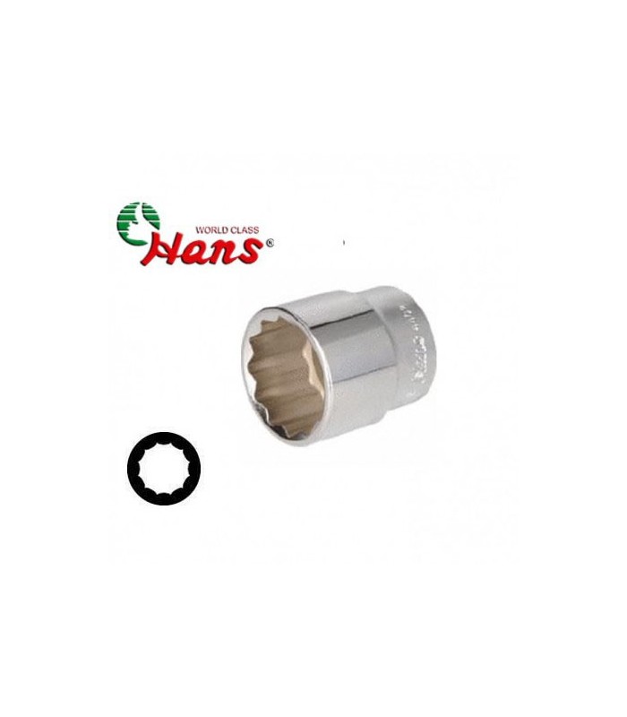 بکس سایز 12mm کوتاه 12 پر (هزارخار) هنس مدل 4402 درایو 1/2 بکس سایز 12mm کوتاه 12 پر (هزارخار) هنس مدل 4402 درایو 1/2