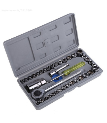 جعبه بکس 40 پارچه ایوا AIWAدرایو 1/4 -3/8 مدلCP-1010