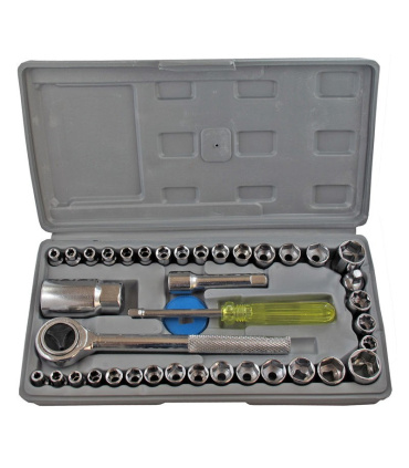 جعبه بکس 40 پارچه ایوا AIWAدرایو 1/4 -3/8 مدلCP-1010