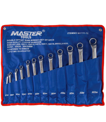 مجموعه 12 عددی آچار دو سر رینگی مستر تولز مدل MT111-12