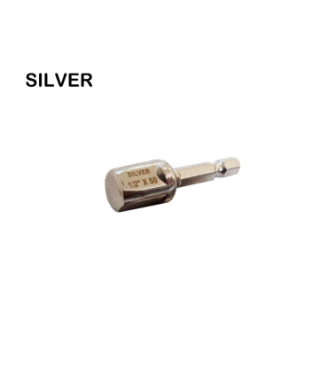 آداپتور / تبدیل سر دریلی بکس خور درایو 1/2 سیلور SILVER