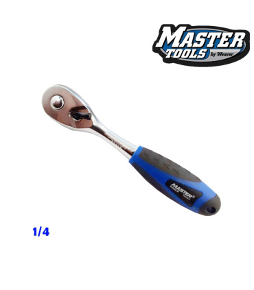 دسته بکس درایو 1/4 جغجغه ای استیل دسته پلاستیکی مسترتولز MASTER