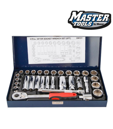 جعبه بکس 31 عددی 6پر (کوتاه -بلند) مستر تولز MASTR