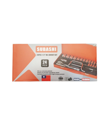 جعبه بکس 24 پارچه درایو 1/2 سوباشی SUBASHI مدل TK720256 تایوان
