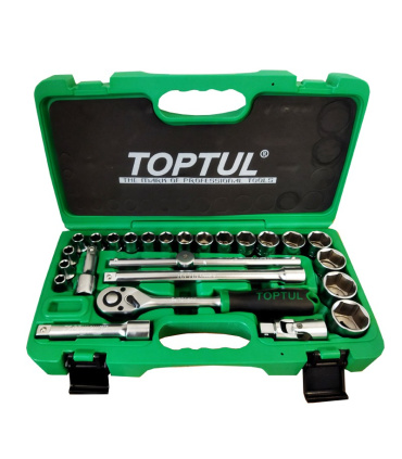 جعبه بکس 25 پارچه تاپ تول TOPTOL مدل GCAI2802