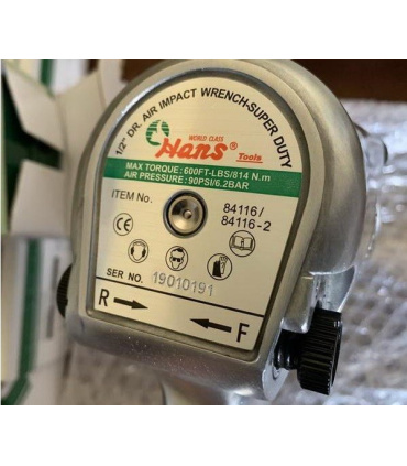 آچار بکس بادی صنعتی 814 نیوتن درایو 1/2 هنس HANS مدل 84116-A