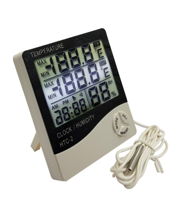 دماسنج ورطوبت سنج دیجیتالی HTC-2 دو سنسور دما