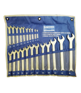 ست آچار 22 عدد یک سر تخت یک سر رینگی سیموند SIMOND