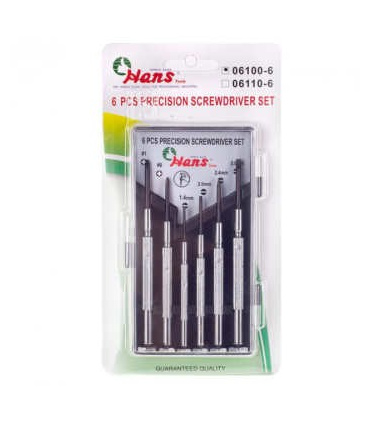 مجموعه 6 عددی پیچ گوشتی ساعتی هنس HANS مدل 6-06100