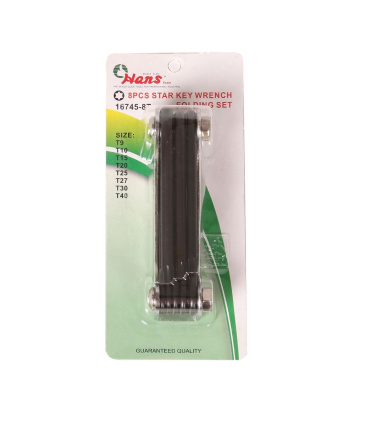 آچار آلن ستاره ای تاشو هنس مدل 16745/8T