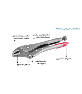 انبر قفلی فسفاته توسن TOSAN سایز 10 اینچی (اصل تایوان) مدل T2011-10