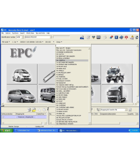 نرم افزار کاتالوگ شماره فنی قطعات بنز Benz EPC
