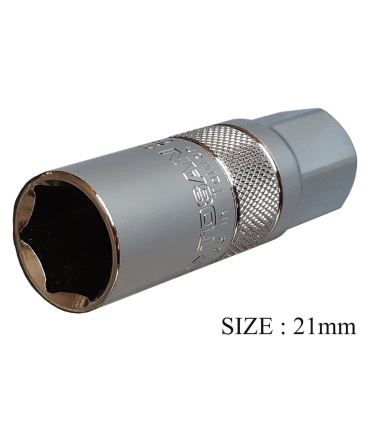 فروش انلاین و اینترنتی خرید بکس شمع 21 توسن مدل TSM21 درایو 12 اینچ ، خرید Tosan Ratchet Wrench 21mm ، لیست قیمت بکس شمع 21 توسن