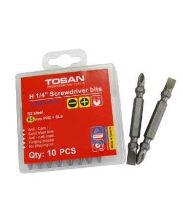 سرپیچ گوشتی دوسو و چهارسو 6.5 سانت توسن TOSAN