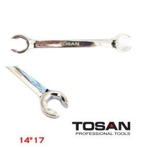آچار دو سر رینگی چاک دار سایز 17*14 توسن TOSAN مدل T104-1417