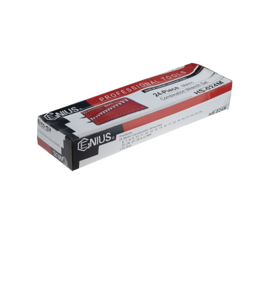 ست آچار 24 عددی یکسر تخت یکسر رینگی جنیوس GENIUS مدل HS-024M