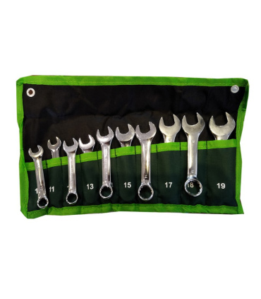 ست آچار کوتاه یکسر رینگی یکسر تخت 10 عددی  NEO