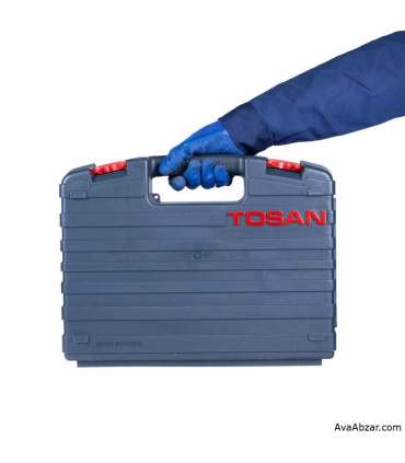 دریل 13 چکشی گیربکسی 1050 وات توسن پلاس TOSAN با جعبه IMC مدل 0081D