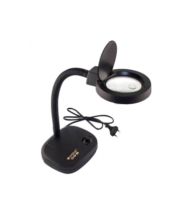 چراغ کار ذره بین دار LED(دیمر دار)(ذره بین رومیزی-لوپ) DTEC 308