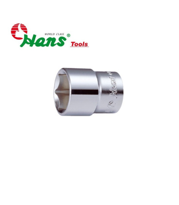 بکس کوتاه سایز 33 درایو 3/4 سفید 6 پر هنس HANS مدل 6400