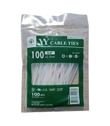 ست بست پلاستیکی 100 عددی YY سایز2.5*100میلی متر