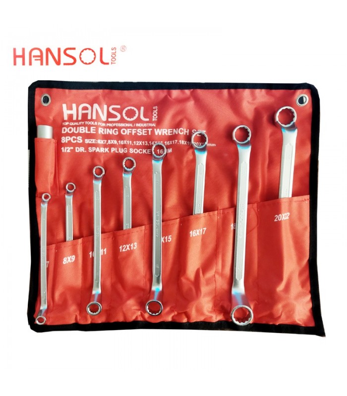 ست آچار 8 عددی دو سر رینگی هانسول HANSOL مدل HS200