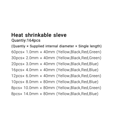 پک وارنیش حرارتی میکس بسته 164 عددی