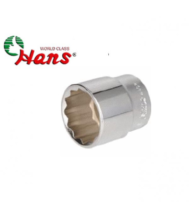 بکس سایز 24mm کوتاه 12 پر (هزارخار) هنس مدل 4402 درایو 1/2