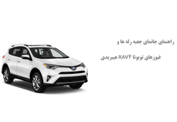 راهنمای جانمای جعبه رله ها و فیوزهای تویوتا RAV4 هیبریدی