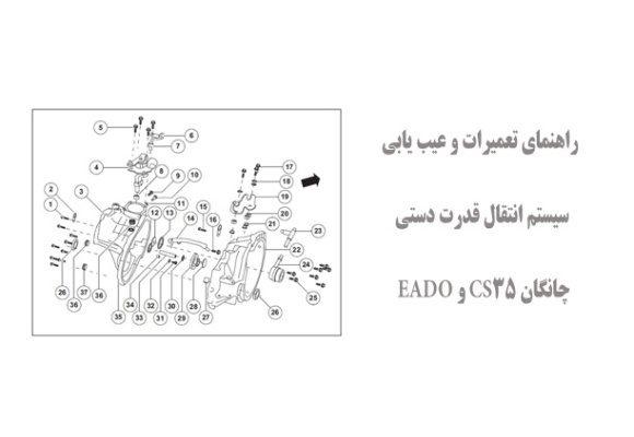  راهنمای تعمیرات و عیب یابی سیستم انتقال قدرت دستی چانگان CS35 و EADO
