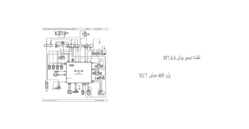 نقشه ایسیو بوش M7.4.4 پژو 405 موتور XU7